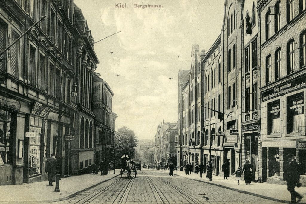 Bergstrasse 1910 Kiel im Wandel der Zeit