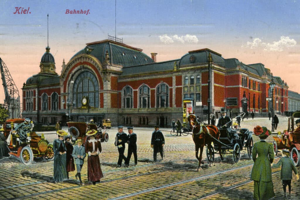 Hauptbahnhof 1910 Kiel im Wandel der Zeit