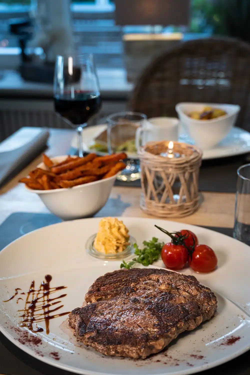 Steak Hauptgericht Hotel Strande Strandhotel Strande